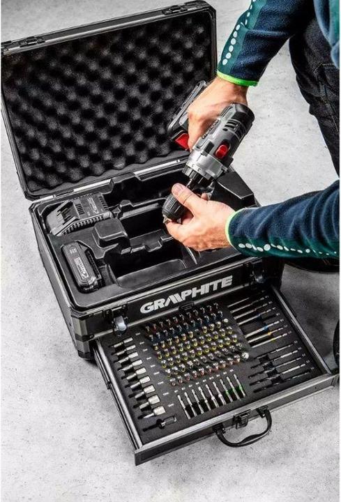 Immagine prodotto Graphite Set Energy + con alloggiamento in alluminio: trapano 2x18V