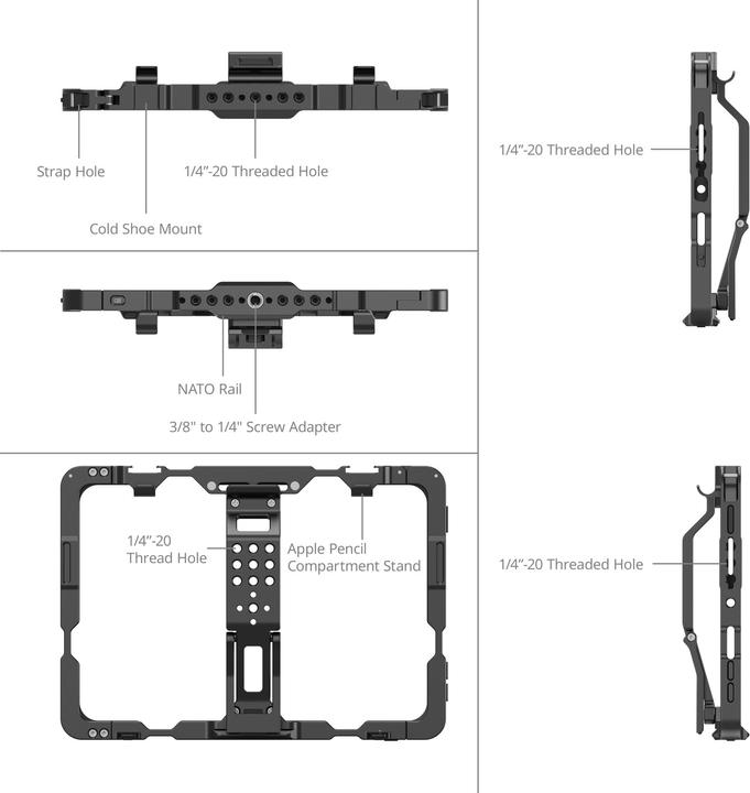 Productafbeelding SmallRig Cage for iPad mini 6 / A17 Pro MD5058 (Kooi)