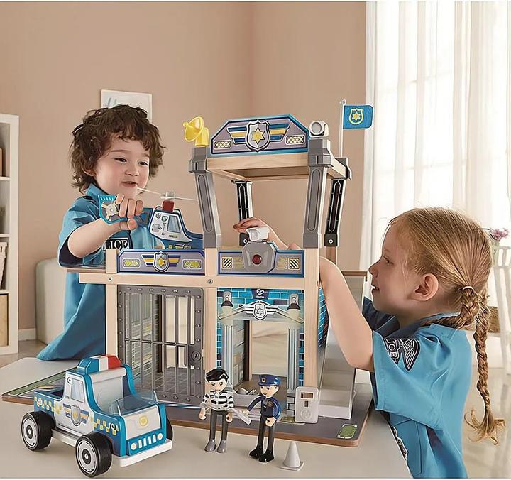 Actual product image Hape Police station