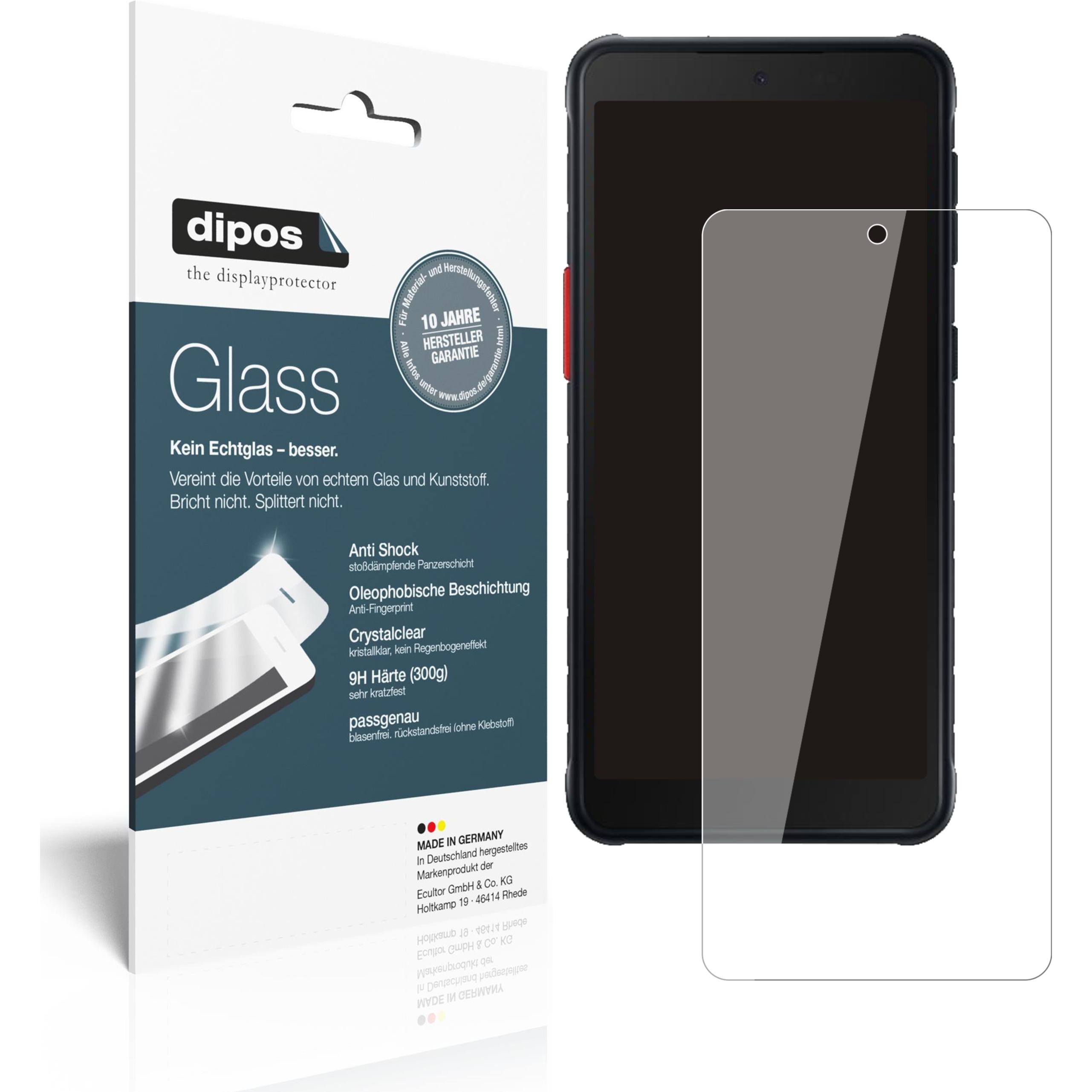 Dipos Displayschutz Anti-Shock (2 Stück, Samsung Galaxy S21), Smartphone Schutzfolie, Transparent