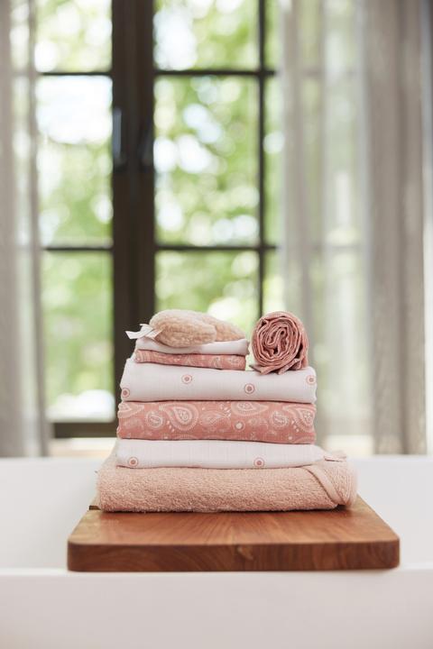 Produktbild Jollein Spucktücher Paisley Halo Rosewood 2er Set (70 cm, 70 cm)