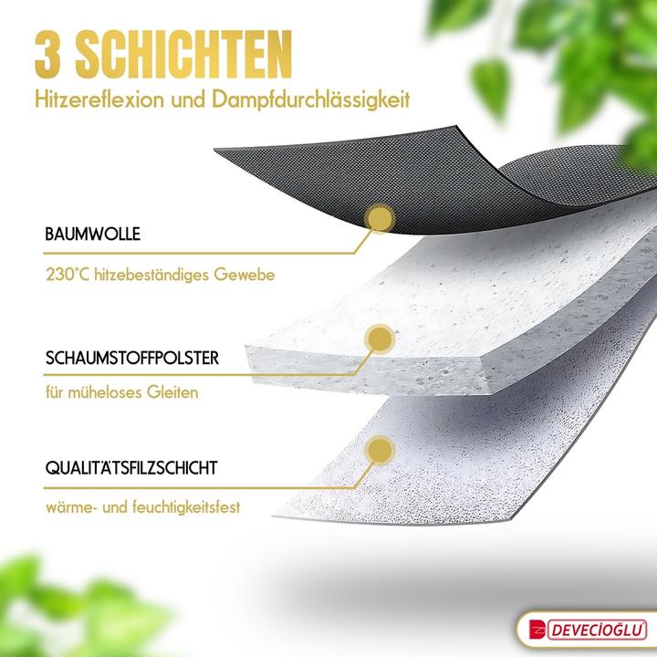 Produktbild Harbinger Bügelbrett, Bügeleisen Ablage, Bügelbrettbezug 36X114cm, Höhe 50-80cm, Schwarz (114 x 36 cm)