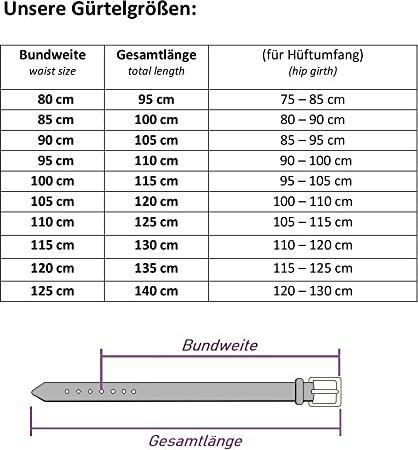 Produktbild Only-Bags.Store Ledergürtel, Gürtel, 3 cm breit, Braun, 90-105 cm (90, 95, 100, 105)