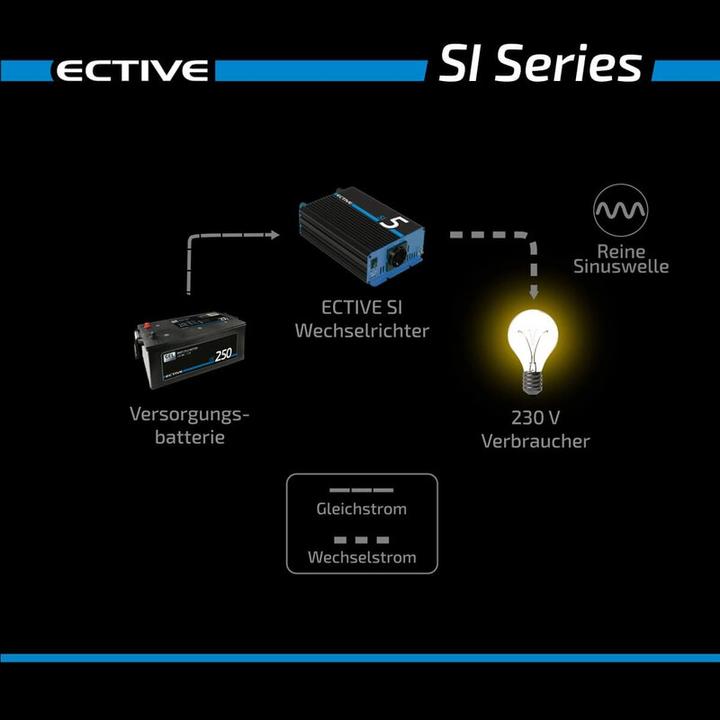 Actual product image Ective SI32 Sine Wave Inverter 300W/12V Sine Wave Inverter