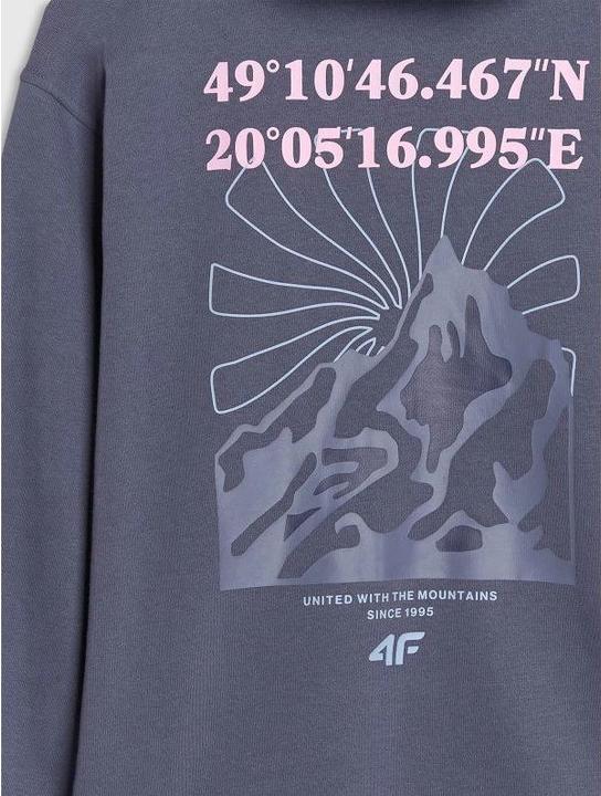 Produktbild 4F Mädchen-Sweatshirt mit Reissverschluss und Kapuze (128)