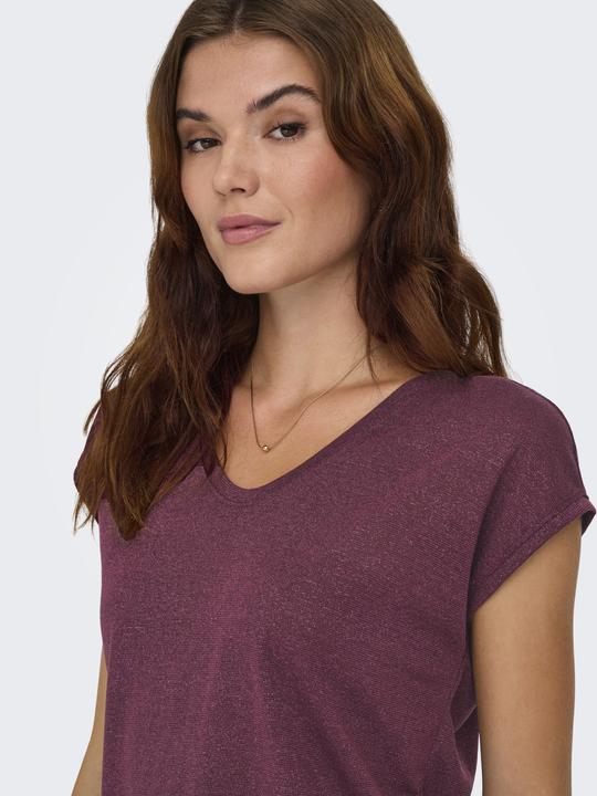 Immagine prodotto Only Onlsilvery S/S V Neck Lurex Top Jrs Noos (S)