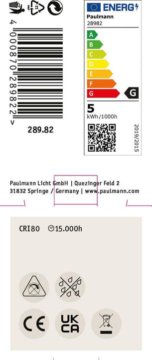 Productafbeelding Paulmann LED glasreflector GU10 (GU10, 4.90 W, 350 lm, 1 x, G)