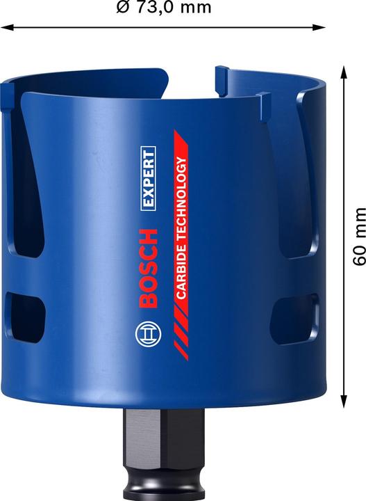 Productafbeelding Bosch Professional Zubehör Expert Gatenzaag voor bouwmateriaal, 73 x 60 mm (73 mm)