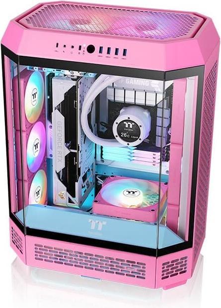 Image du produit Thermaltake TT CT140 EX ARGB Sync PC Cooling Fan 3 Pack Pink (140 mm, 3 x)