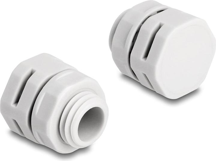 Actual product image Delock Cable gland M12, gray 2 pieces