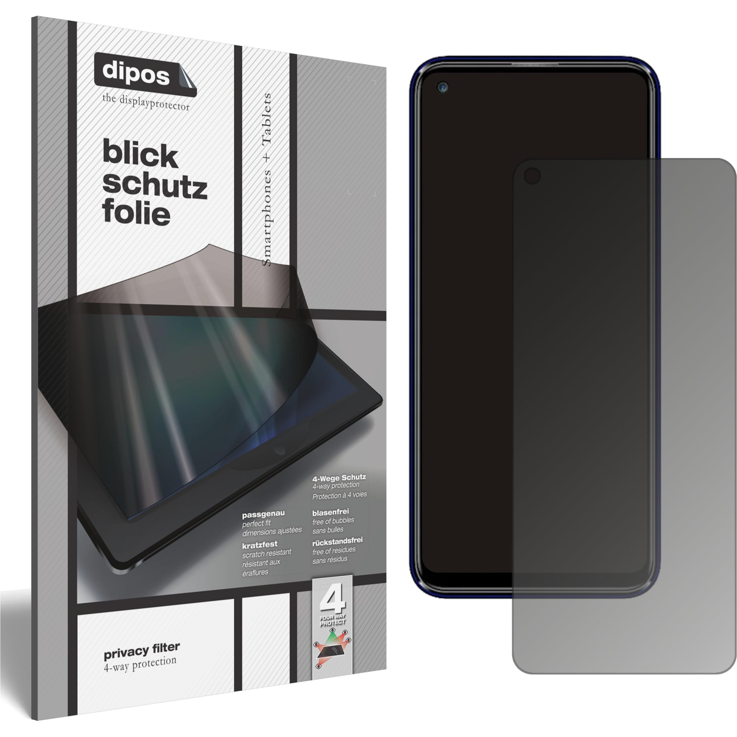 Dipos Blickschutzfolie 4-Way Privacy (1 Stück, LG W41 Pro), Smartphone Schutzfolie, Transparent