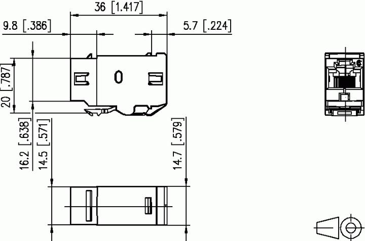 Actual product image Metz Connect E-DAT module coupling (Network coupling)
