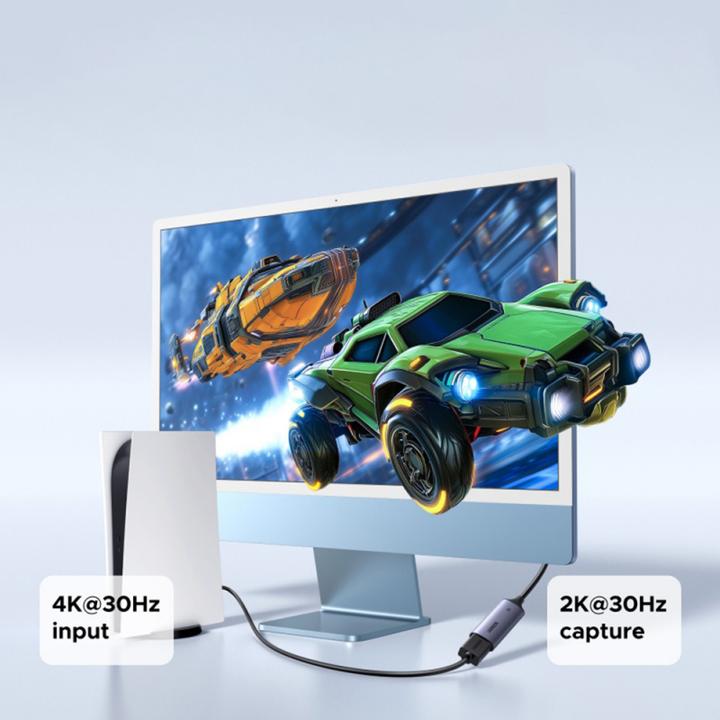 Actual product image Ugreen HD HDMI to USB-A/USB-C Video Capture Card / Adapter - Gray