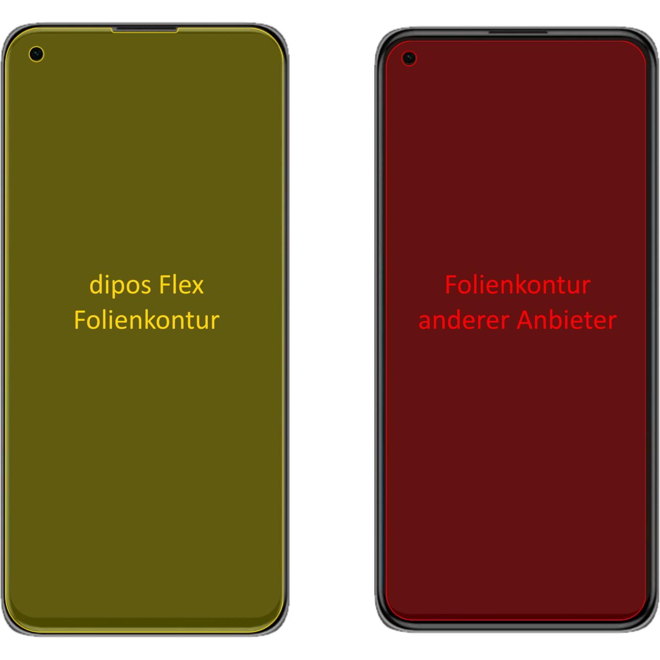 Thumbnail - Dipos Displayschutzfolie Full-Cover 3D (2 Stück, Xiaomi Mi 11 Lite), Smartphone Schutzfolie, Transparent