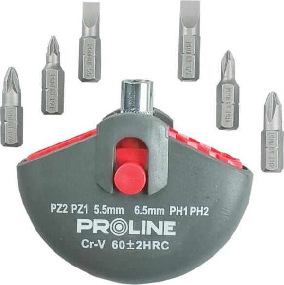 Actual product image Proline Rinkinys screwdriver bits 7pcs - 10697 (Cross Pozidriv PZ)