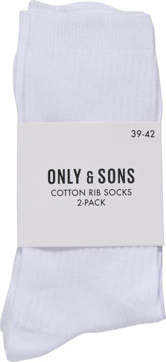 Immagine prodotto Only & Sons Onsbasic Rib Sock 2 Pack Noos (Confezione da 2, 39 - 42)