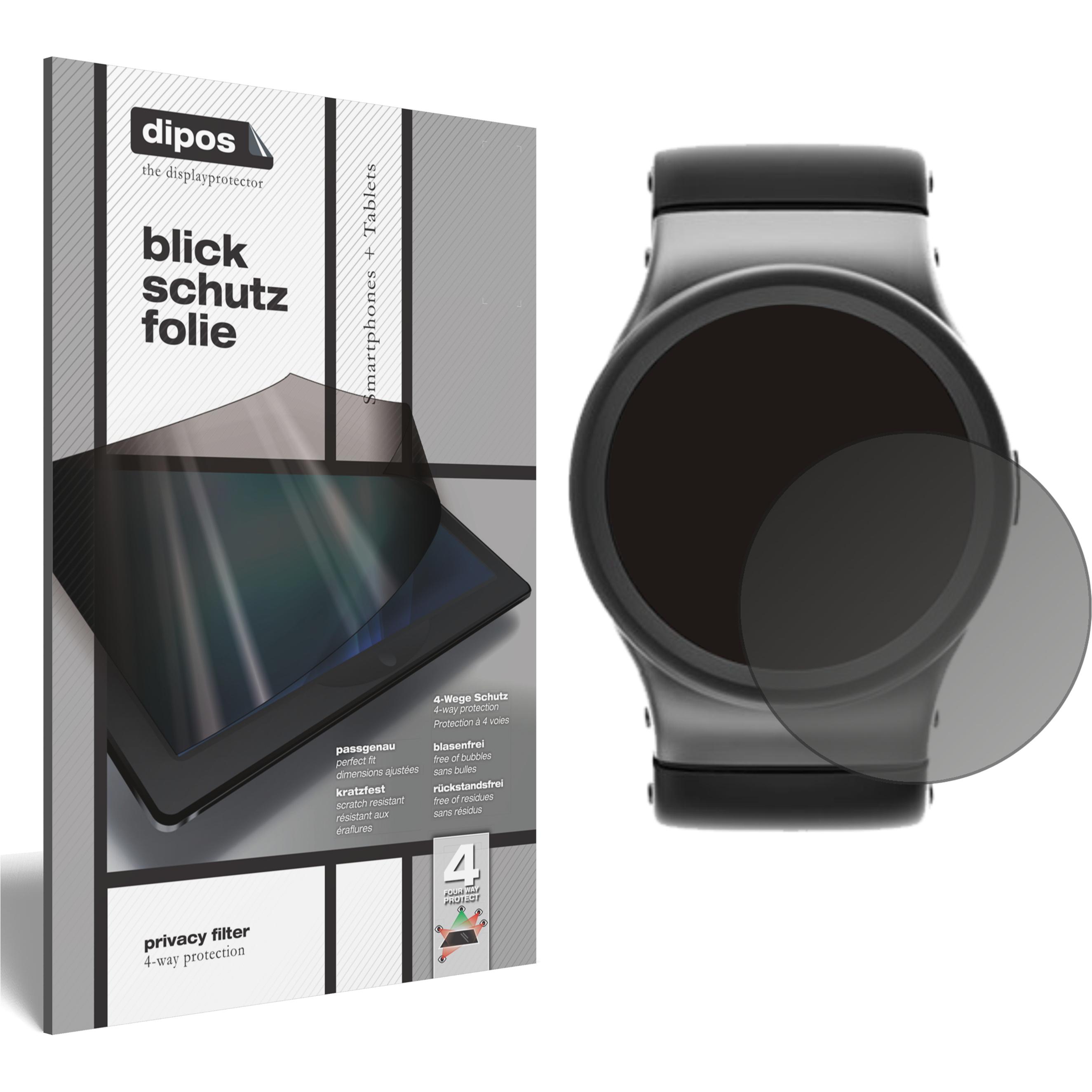 Dipos Blickschutzfolie 4-Way Privacy, Smartwatch Schutzfolie, Transparent