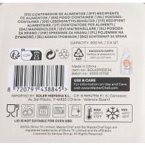 Actual product image Masterchef square airtight lunch box 800ml