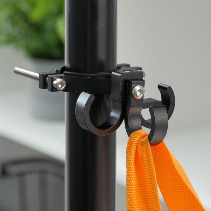 Actual product image OEM Bicycle accessory Hook for shopping with three loops for bike / scooter aluminum FS366-001 black