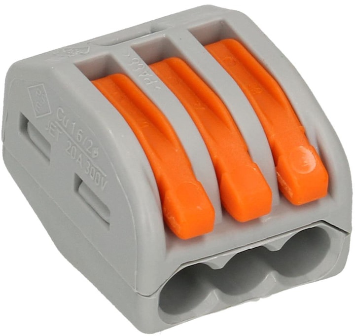 Actual product image Wago Connection terminal COMPACT 3-fold