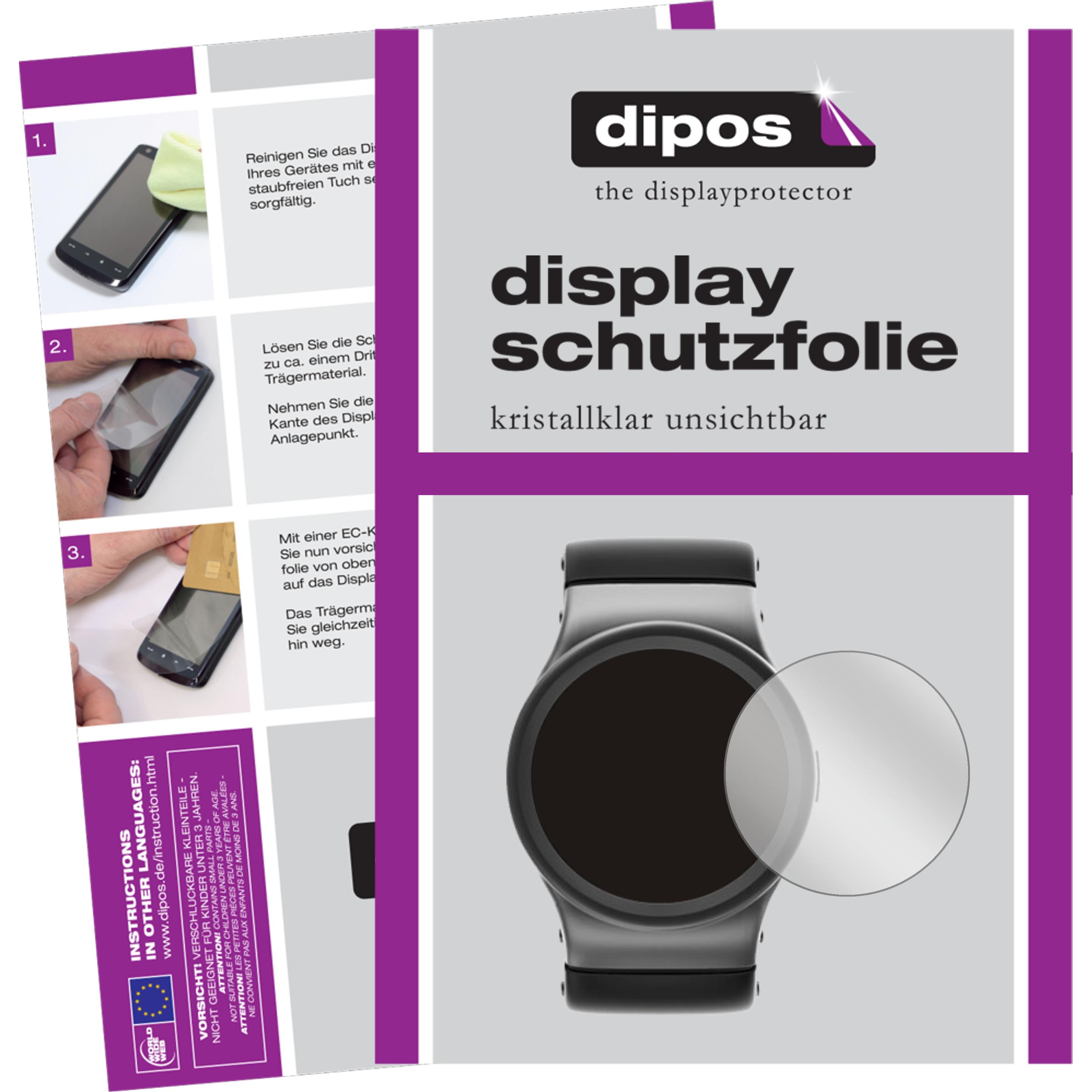 Dipos Displayschutzfolie Crystalclear, Smartwatch Schutzfolie, Transparent