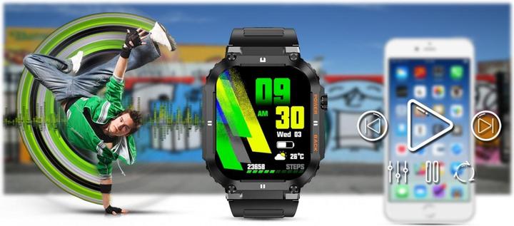 Actual product image Gravity SMARTWATCH MĘSKI GT6-1 - WYKONYWANIE POŁĄCZEŃ, MONITOR SNU (sg020a)