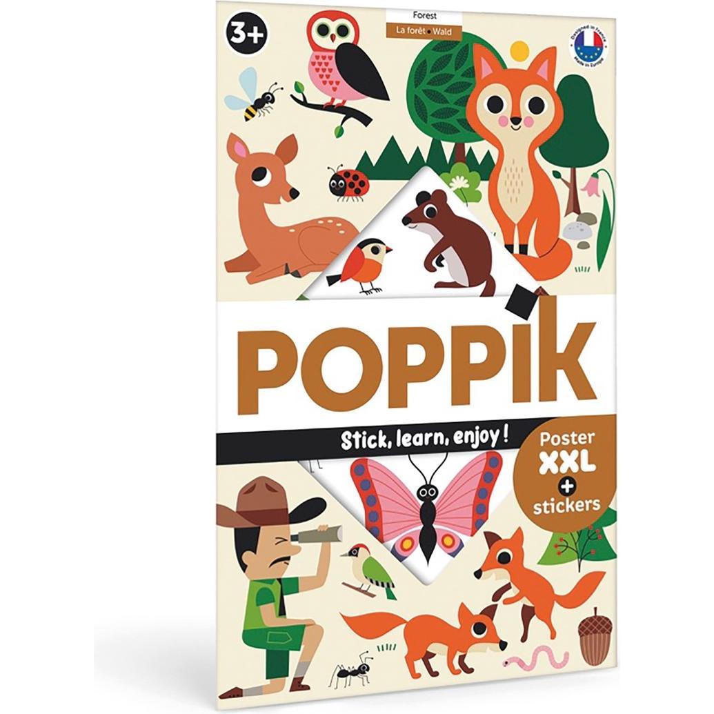 Poppik, Sticker, Sticker Lernposter Wald