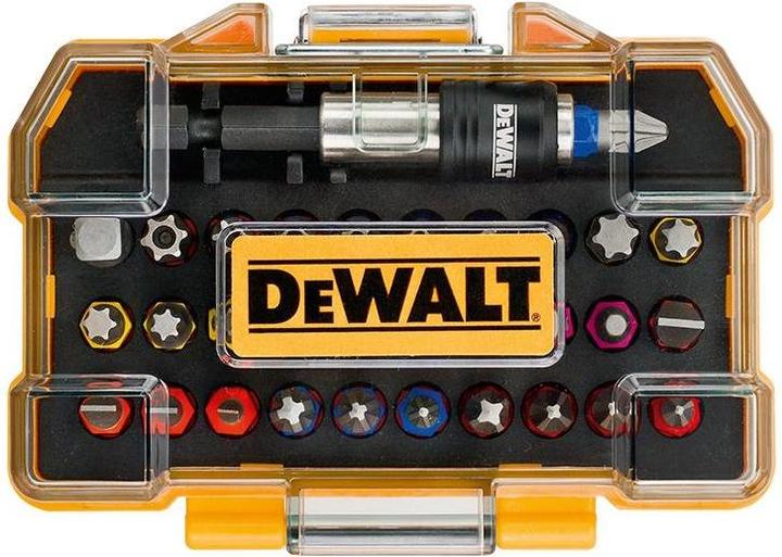 Actual product image DeWalt Dt7969qz Screwdriver Bit Set, 32 Piece (TX20, 1.2 x 6.5 mm, PH3, TX10, 3 mm, TT27, TX40, TX 27, TX30, TX25, 4 mm, PZ1, 6 mm, TX15, PZ3, 5 mm, PZ2, PH1, PH2)