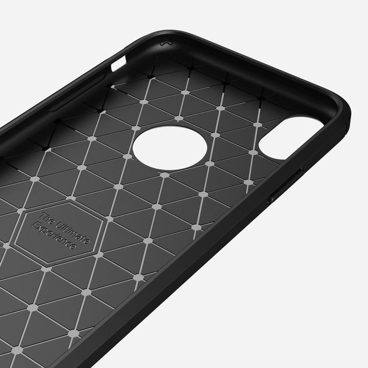 Produktbild König Design Hülle Handy Schutz für Apple iPhone XR Case Cover Bumper Carbon Optik Schwarz (Apple iPhone XR)
