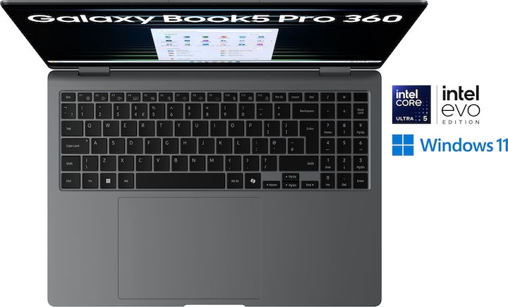 Image du produit Samsung Galaxy Book5 Pro 360 (16", Intel Core Ultra 5 226V, 16 Go, 512 Go, DE)