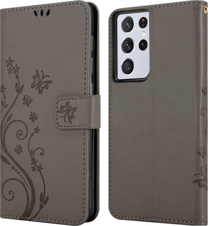 Produktbild Cadorabo Flower Book Hülle (Samsung Galaxy S21 Ultra)