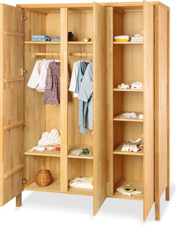 Immagine prodotto Pinolino Set da camera per bambini "Enno" extra large, 3 pezzi. (Culla, Fasciatoio, Armadi bambini)