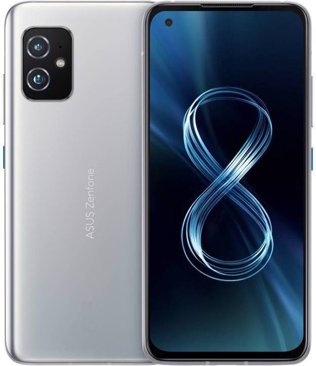 Image du produit ASUS Zenfone 8 (8GB) (256 Go, Horizon Silver, 5.92", Double SIM, 64 Mpx, 5G)