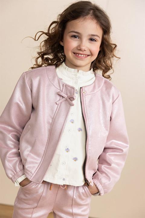 Actual product image no!no! Metallic Suede Jacket (122, 128)