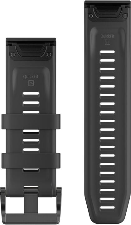 Produktbild Garmin QuickFit (26 mm, Silikon, fenix 3, fenix 5X, tactix Bravo, D2 Bravo, fenix 3 Sapphire, fenix 3HR, fenix 5X Plus, fenix 6X Pro, fenix 6X, Foretrex 701 Ballistik Edition)