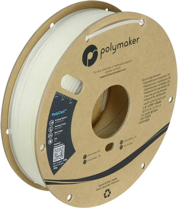 Actual product image Polymaker PolyCast PVB Natural 2.85 mm 750 g (PVB, 2.85 mm, 750 g)