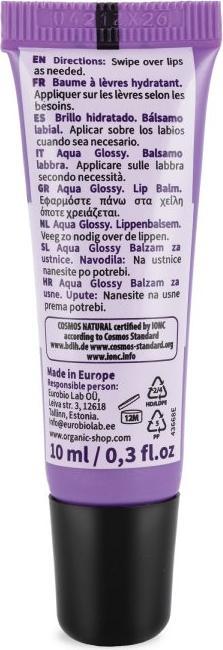 Produktbild Natura Siberica Aqua Glossy Lip Balm Hyaluron Therapy mit Hyaluronsäure und Brombeerextrakt 10ml (Lippenbalsam, 10 ml)