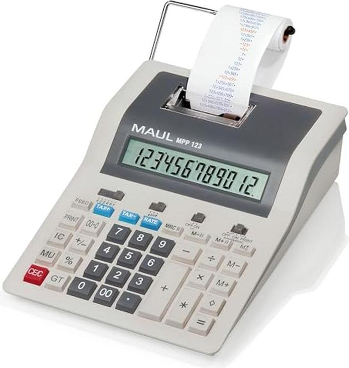 Maul Calcolatrice da tavolo con stampa MPP 123 - grigio
