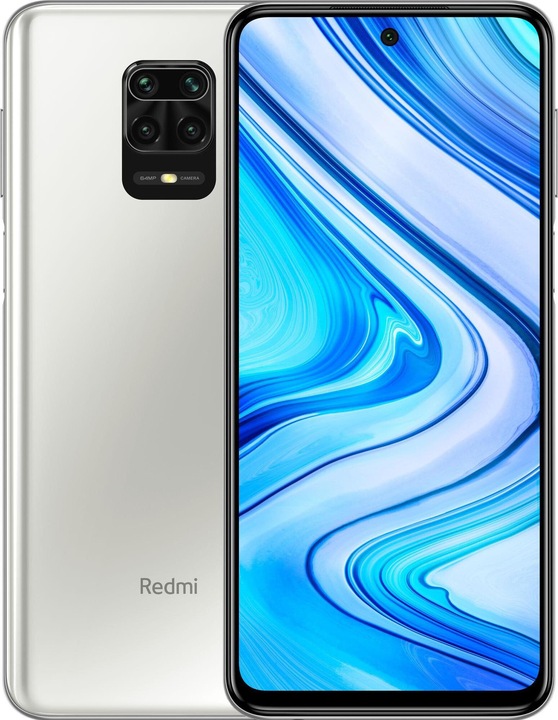 Xiaomi Redmi Note 9S (128 Go, Blanc, 6.67", Double SIM + SD, 48 Mpx, 4G)
