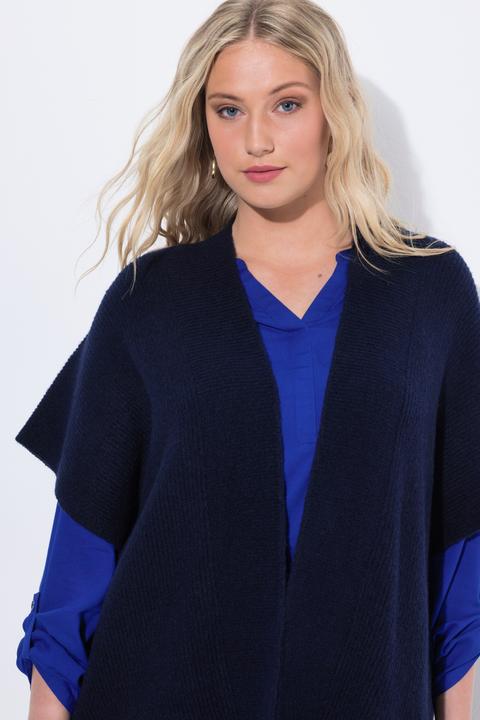 Immagine prodotto Ulla Popken Strickjacke, 0versized, offenes Modell, Halbarm (42, 44, 46, 48)