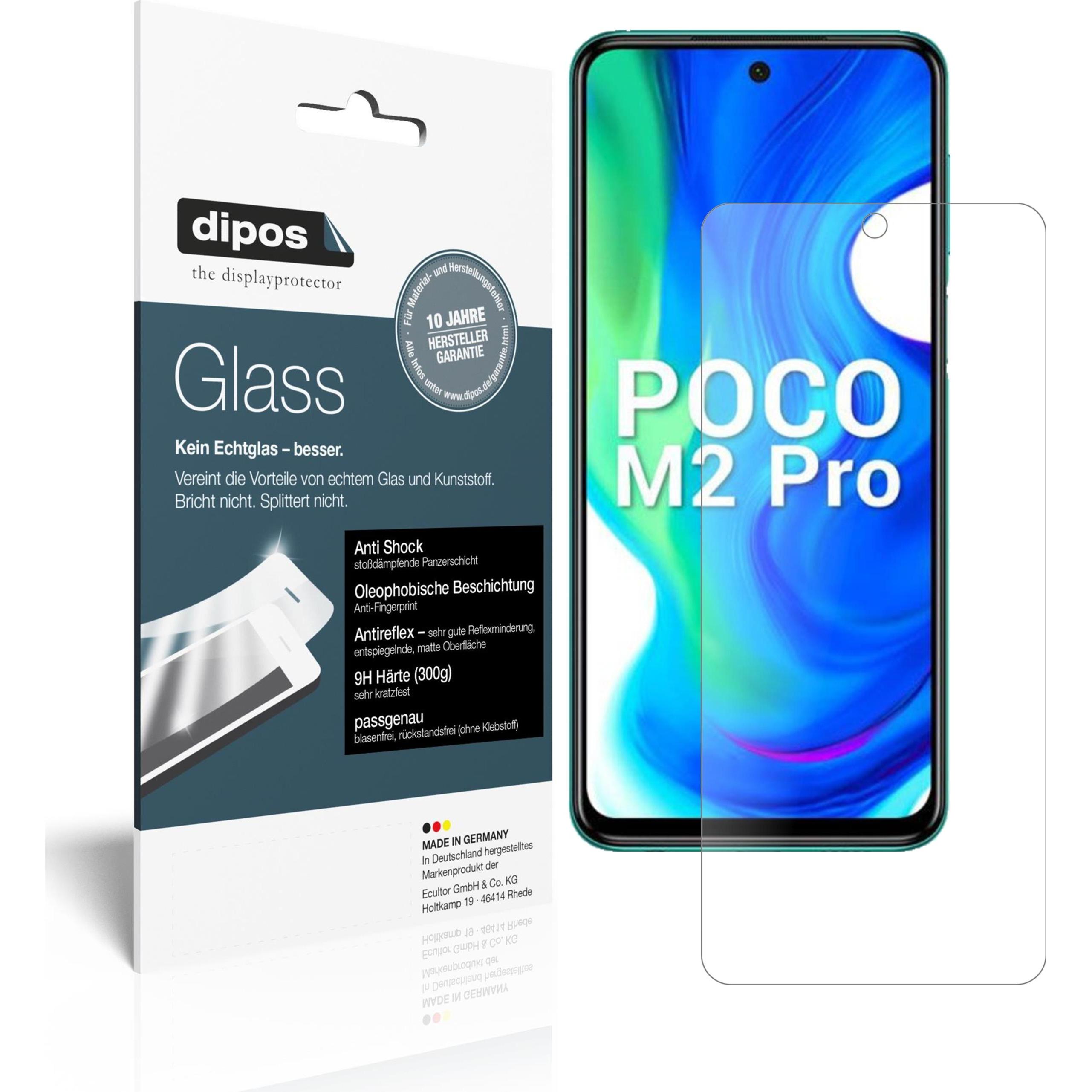 Dipos Displayschutz Anti-Shock (1 Stück, Xiaomi Poco M2 Pro), Smartphone Schutzfolie, Transparent