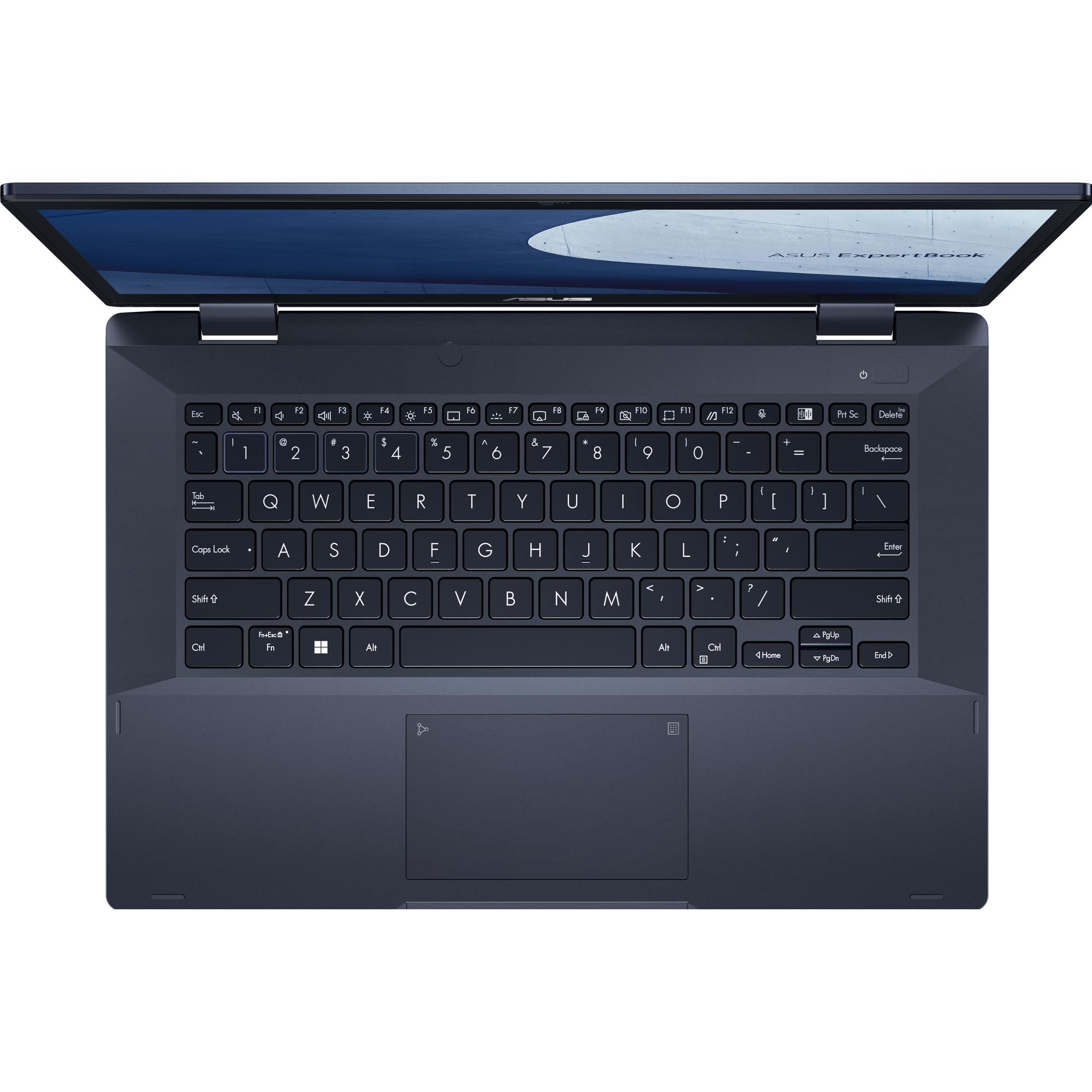 ASUS ExpertBook B3 Flip (14.02", Intel Core i3-1215U, 8 GB, 256 GB, DE), Notebook, Schwarz