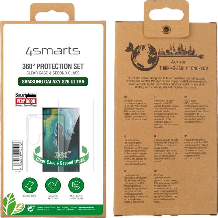 Produktbild 4smarts 360° Protection Set (2 Stk., Samsung Galaxy S25 Ultra)