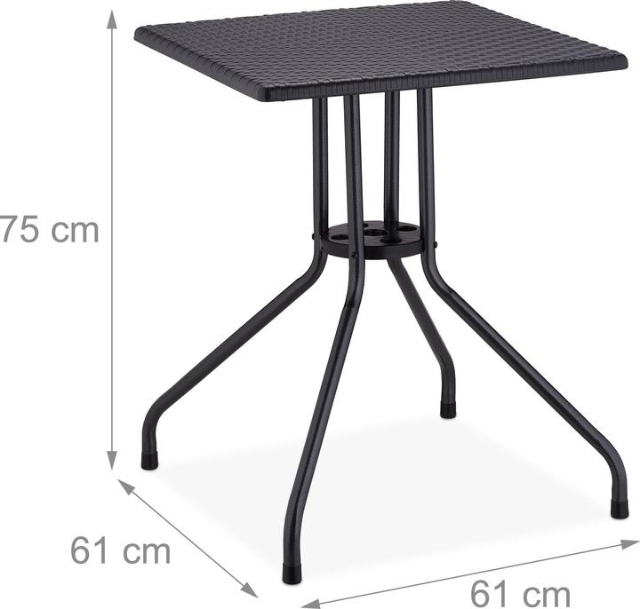 Actual product image Relaxdays Garden table (61 cm)