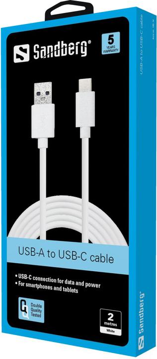 Produktbild Sandberg USB-C-Kabel (2 m, USB 3.2 Gen 1, 60 W)