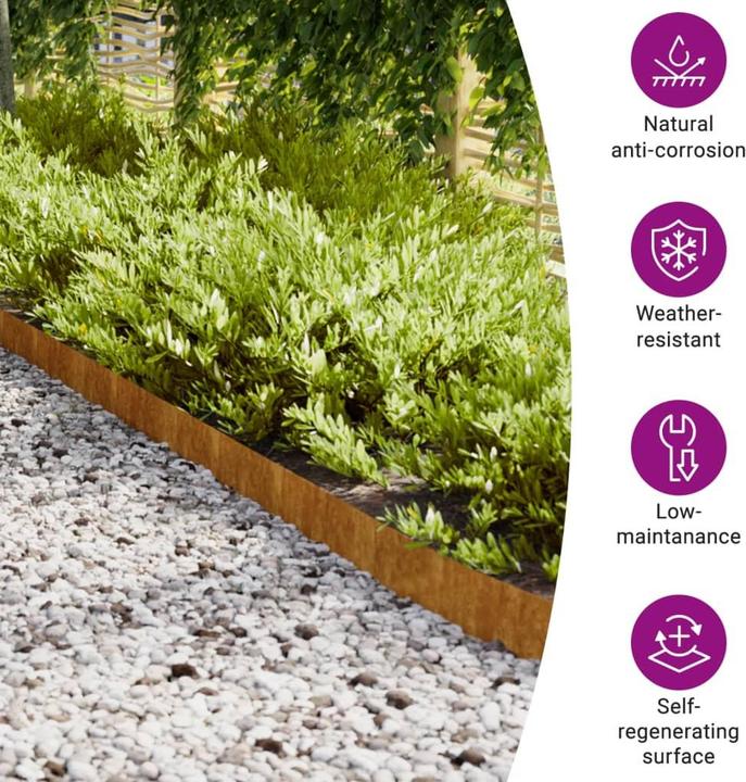 Produktbild vidaXL Rasenkante (103 cm)