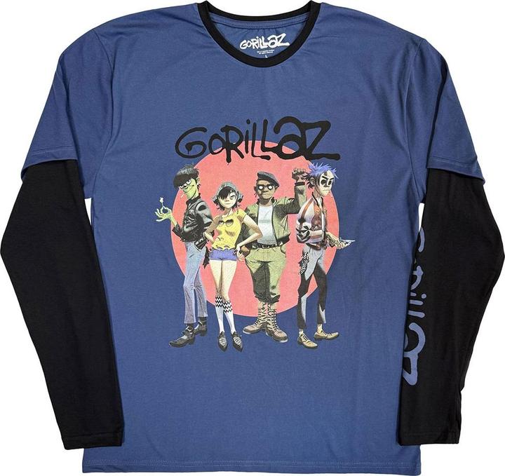 Produktbild Gorillaz Group Circle Rise Sleeve Print (Longsleeve) (L)