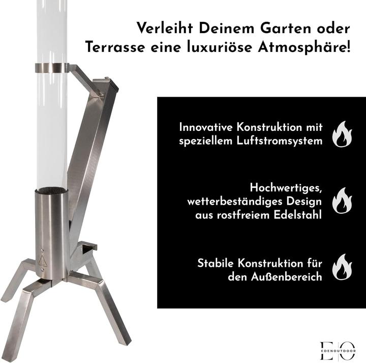 Immagine prodotto Eden Outdoor Glas-Feuerrohr