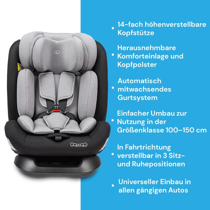 Produktbild Booboo Safety London ohne Isofix (Reboarder, ECE R129/i-Size Norm)