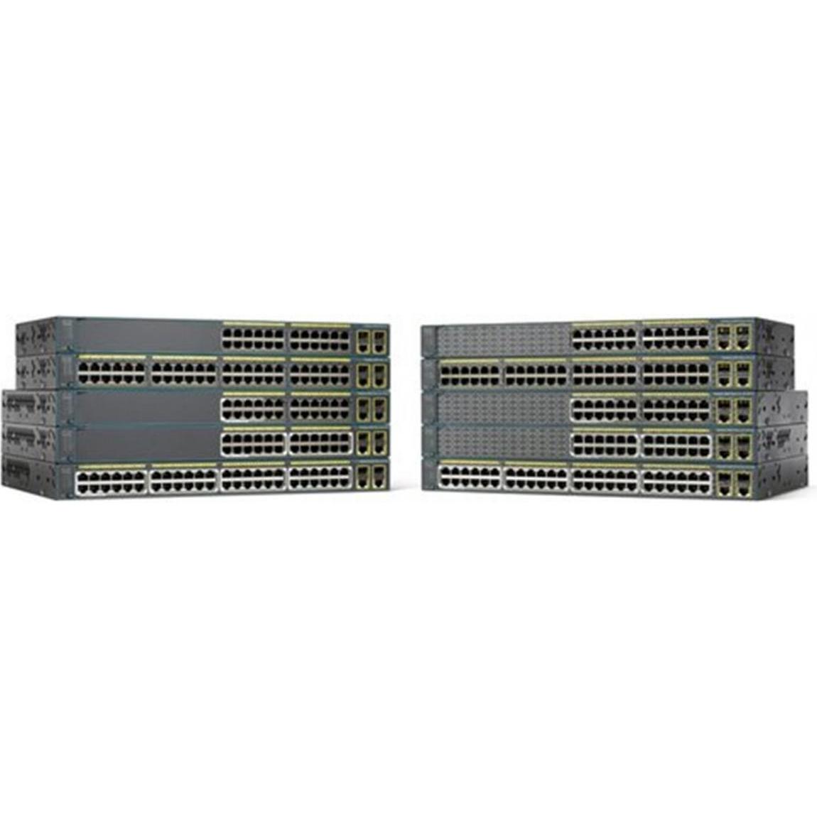 Cisco Catalyst 2960 Plus (28 Ports), Netzwerk Switch, Schwarz
